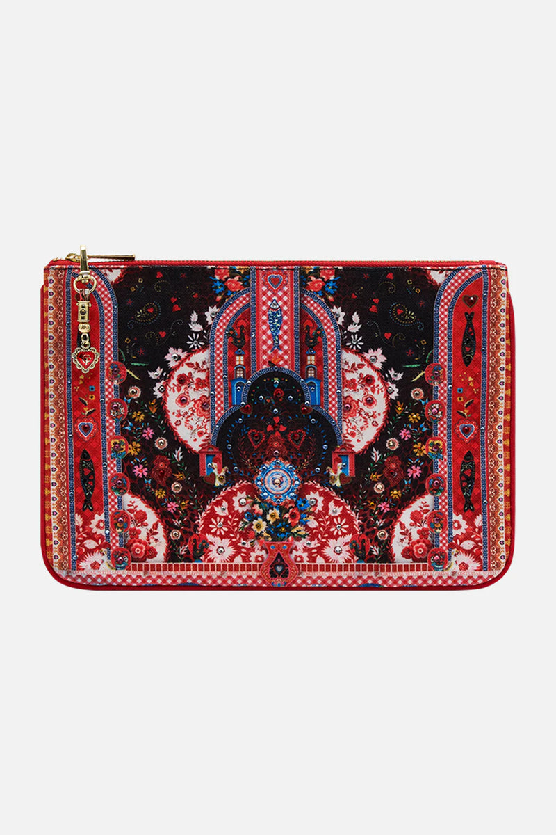 SMALL CANVAS CLUTCH FOLK FABULOUS