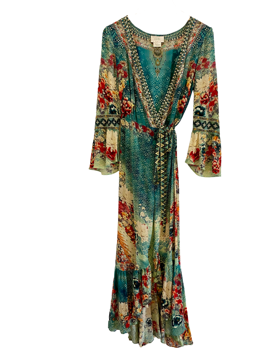 Camilla long sleeve clearance wrap dress