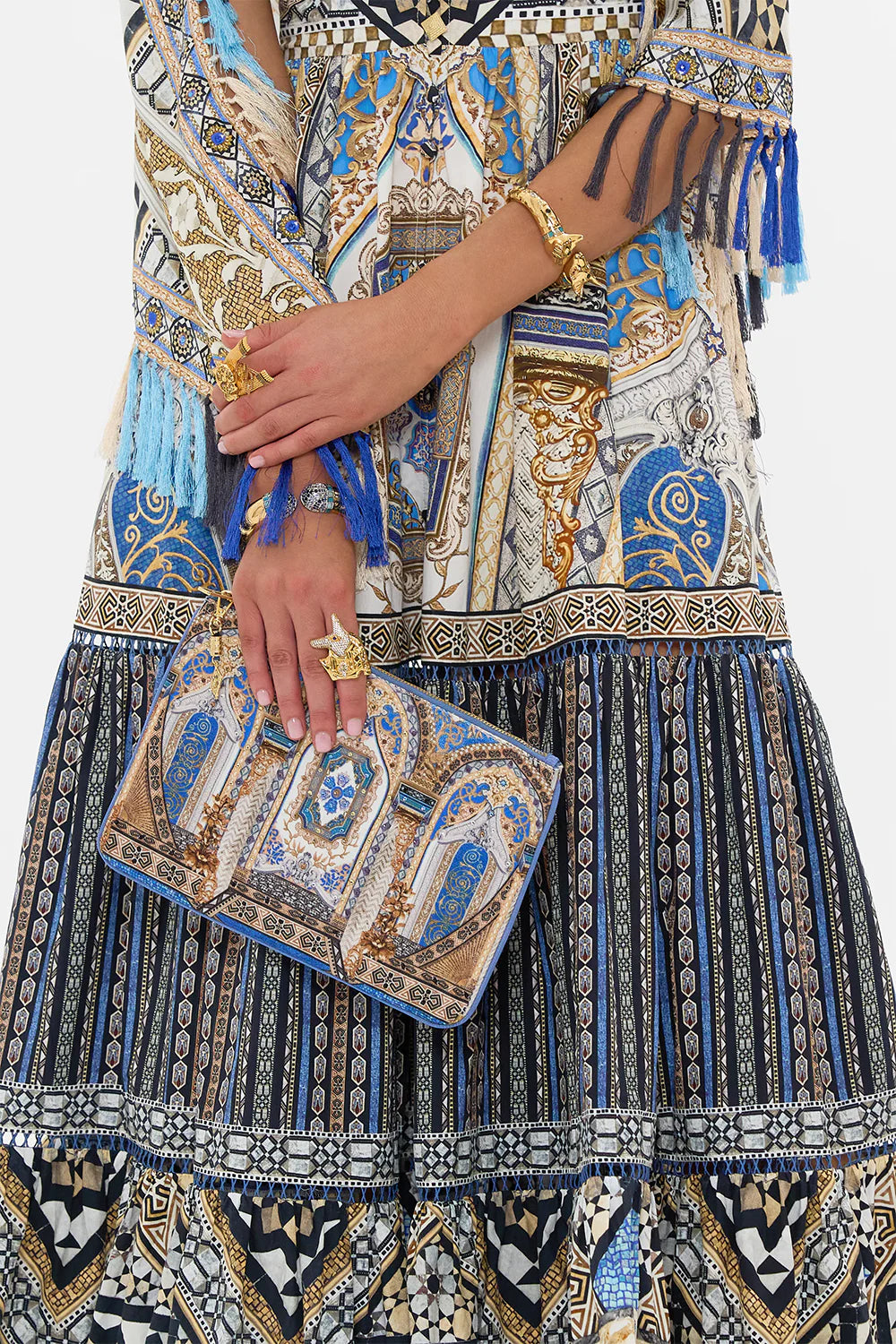 Camilla small canvas clutch discount