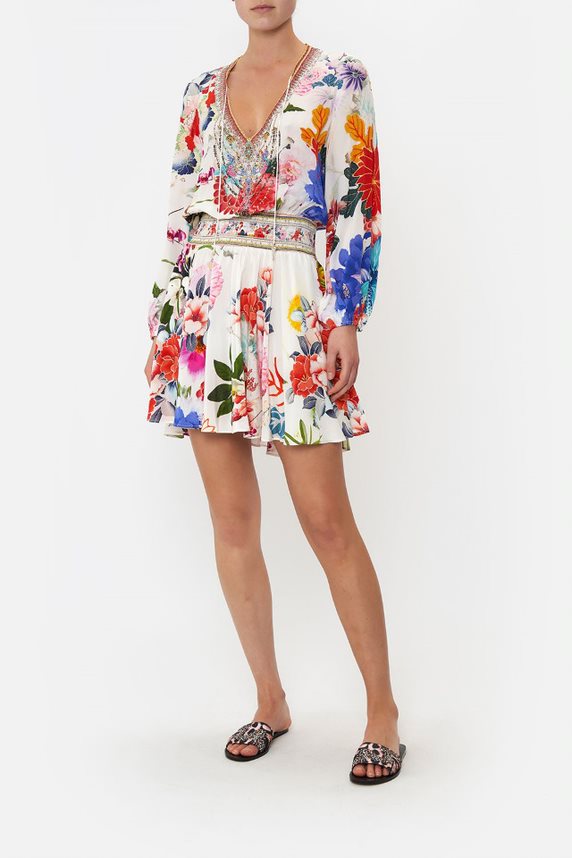 camilla shirred relaxed short dress Shirred Relaxed Short Dress